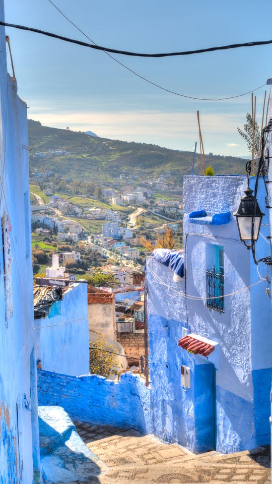 A blue alley in Chefchaouen