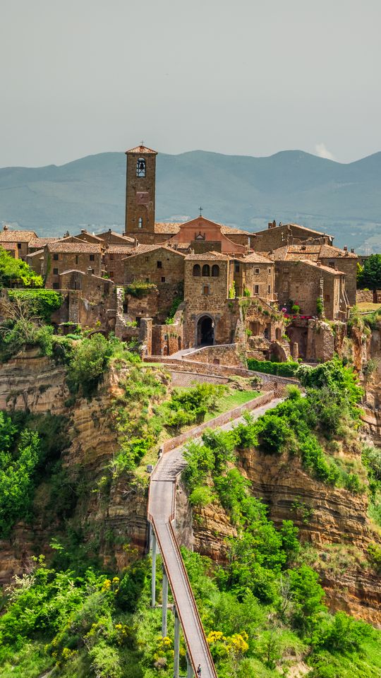 Civita di Bagnoregio on its eroding hilltop